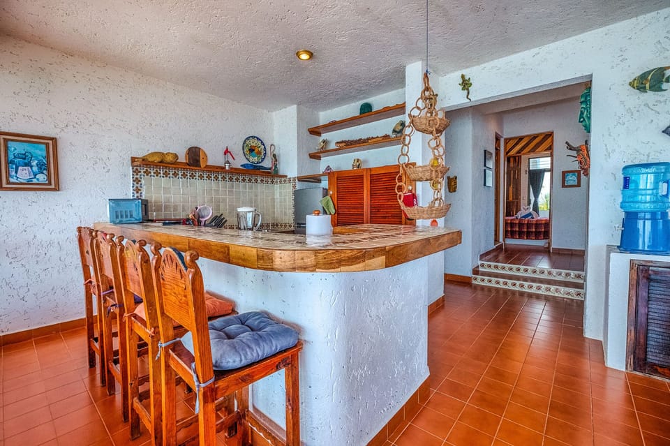 Kitchen - La Iguana condo 8, 2 bedroom Akumal Mexico vacation rental