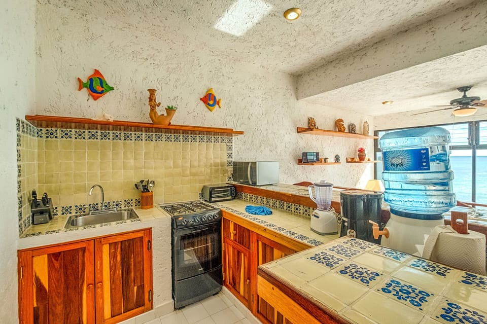 Kitchen - La Iguana condo 7, 1 Bedroom, Akumal Mexico vacation rental