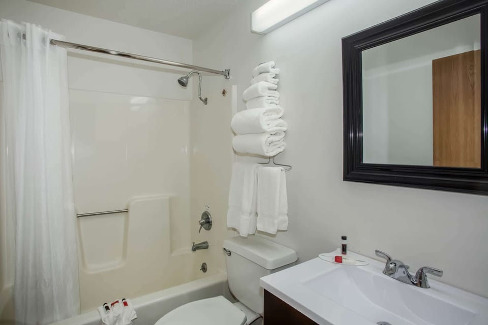 Free toiletries, hair dryer, towels, soap