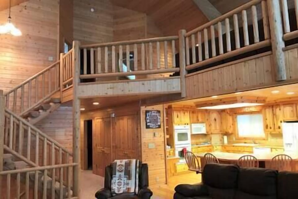 Main floor living room, kitchen and dining (2)
