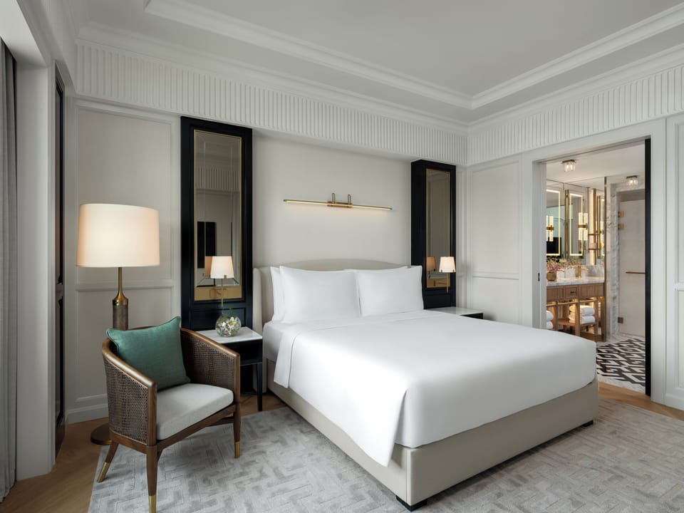 Premium bedding, pillowtop beds, minibar (some free items), in-room safe