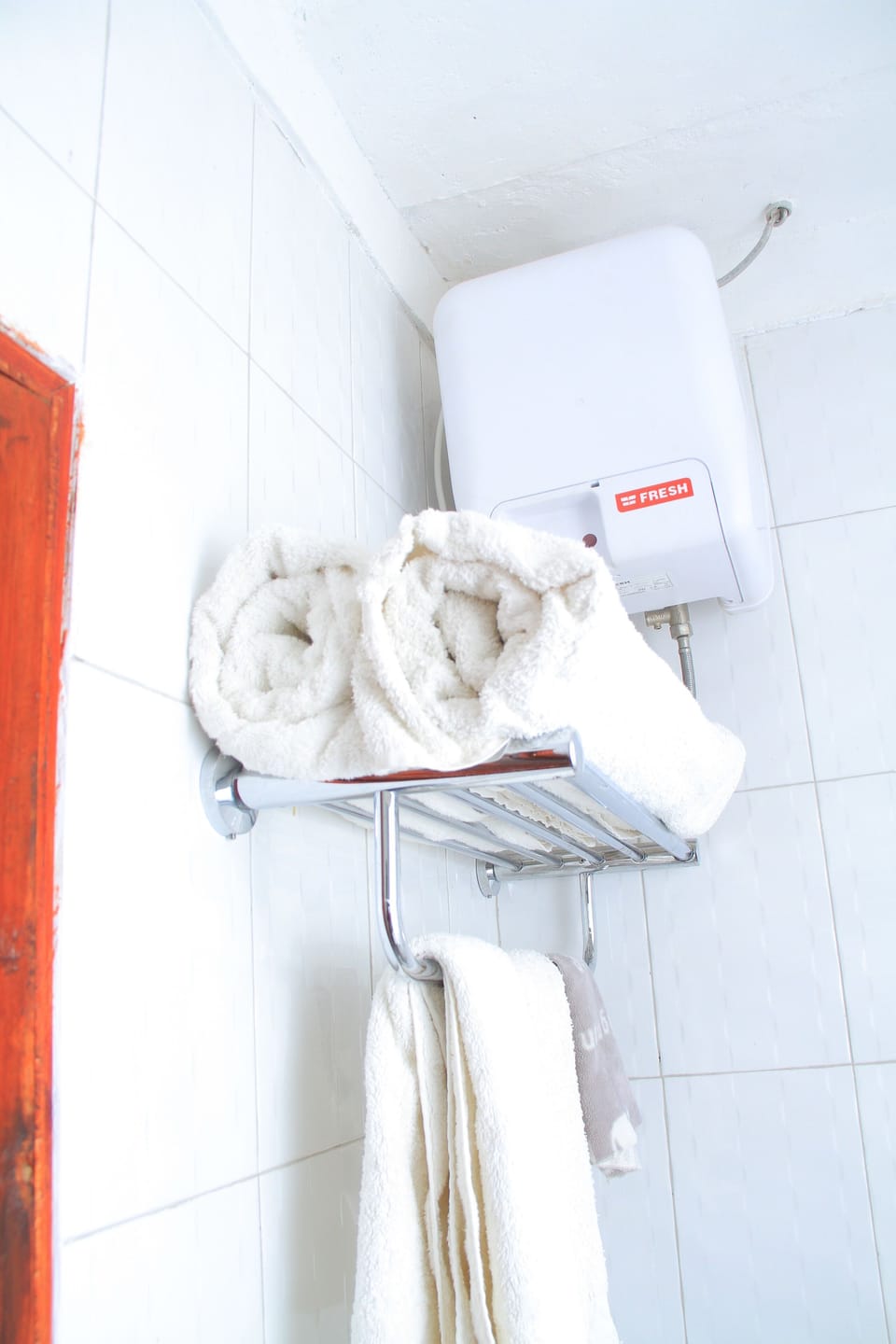 Double Room | Bathroom | Shower, towels, toilet paper