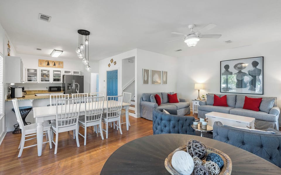 Your open-concept living space flows seamlessly from kitchen to dining to lounge, perfect for gathering with loved ones in comfort.