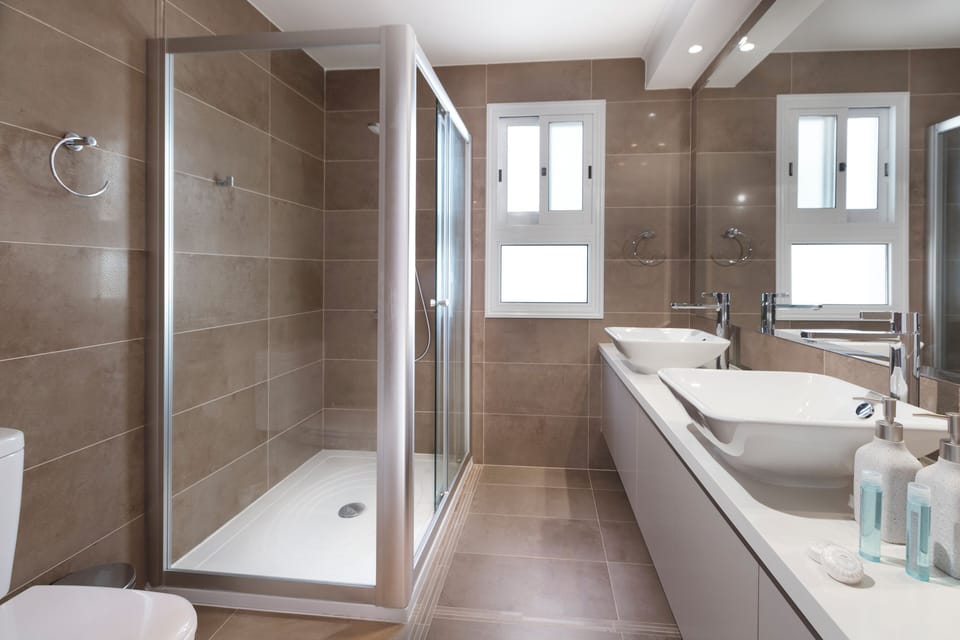 Superior Villa | Bathroom | Towels, soap, toilet paper