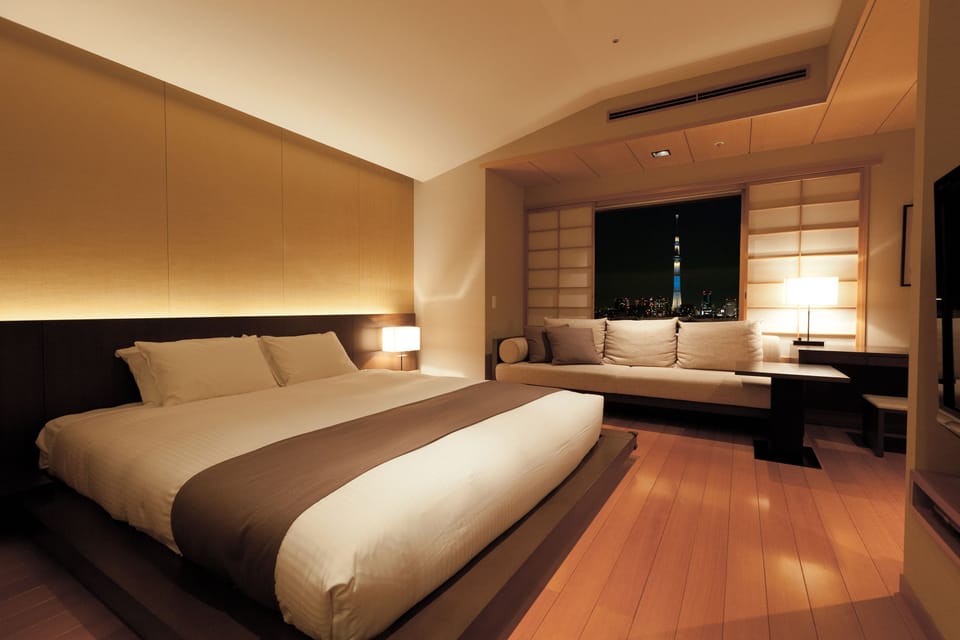 [Non-Smoking] Concept Room (Tokyo Skytree View) | Down comforters, desk, blackout drapes, iron/ironing board (on request)