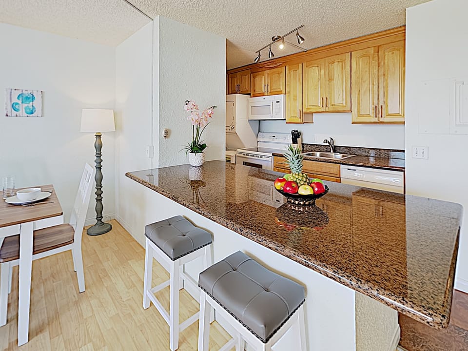 Kitchen - Open kitchen layout for the whole family to stay together while preparing meals.