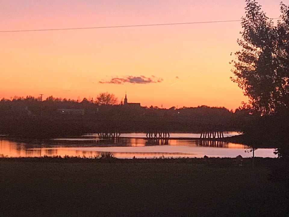 Sunset from the deck.
