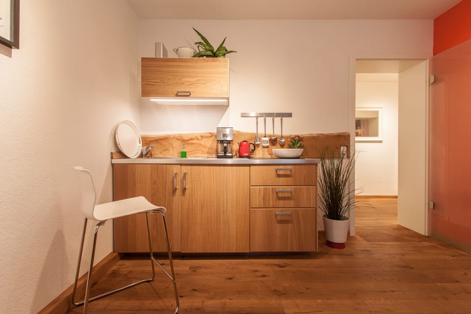 Apartment | Private kitchenette | Full-size fridge, oven, stovetop, coffee/tea maker