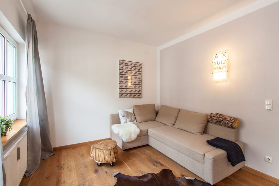 Apartment | Living room | 120-cm flat-screen TV with cable channels, plasma TV