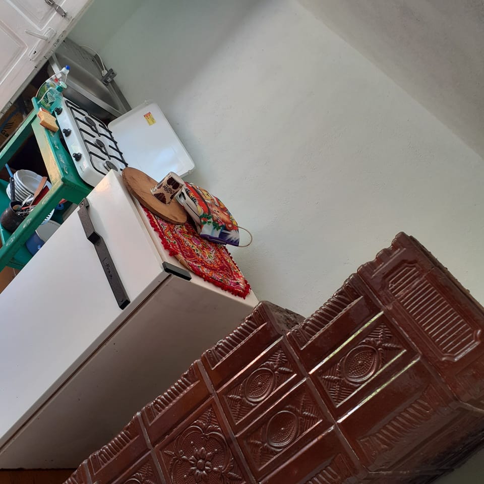 Full-size fridge, microwave, oven, stovetop