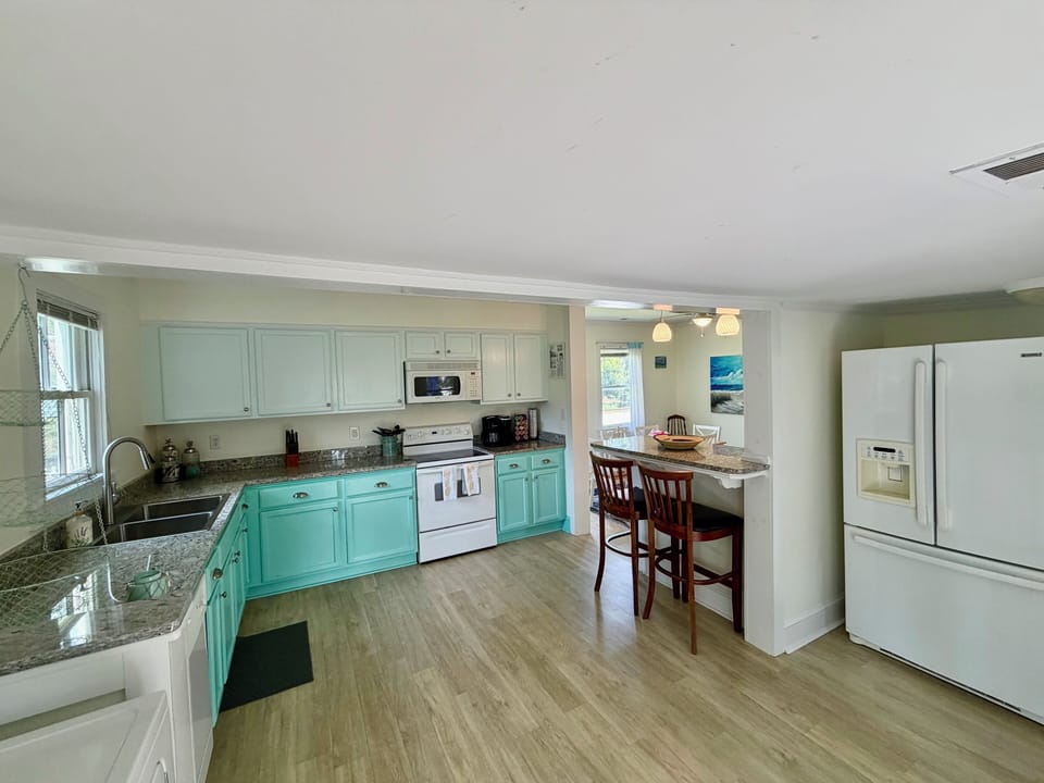 Fully equipped with everything you need to cook, snack, or entertain.