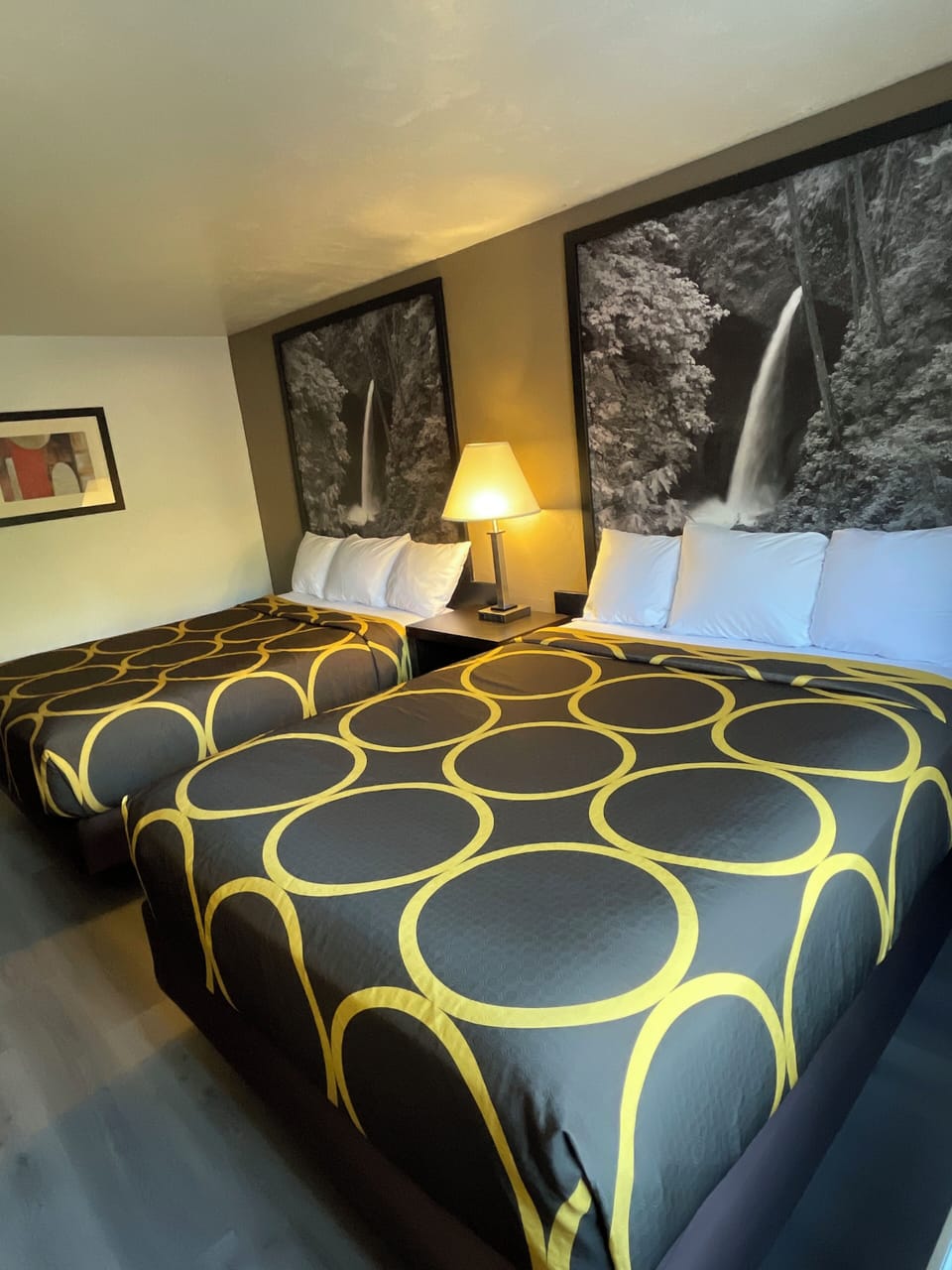 Standard Room, 2 Queen Beds | In-room safe, desk, blackout drapes, iron/ironing board