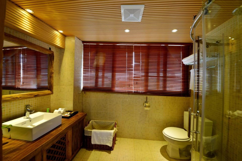 Deluxe Room | Bathroom | Shower, free toiletries, hair dryer, towels