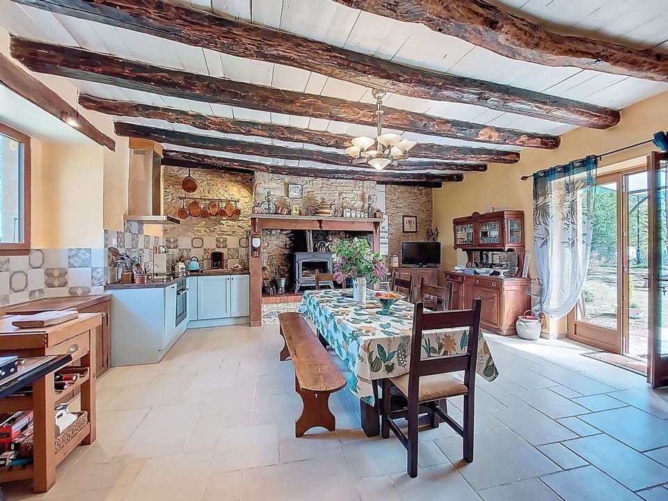 Furniture, Interior Design, Wall, Wood, Flooring, Table, Chair, Kitchen & Dining Room Table, Ceiling, Dining Room