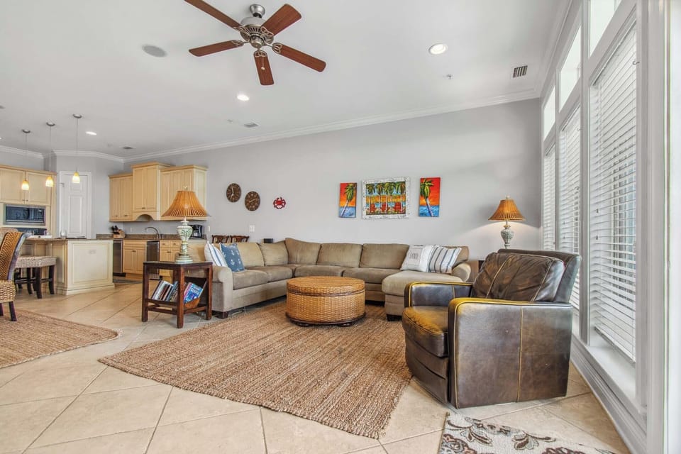 Plenty of comfortable seating in the living room