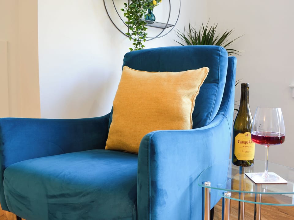 Unwind and de-stress in the lovely and cosy living area | 3 Old Posting Stables, Gatehouse of Fleet, near Kirkcudbright
