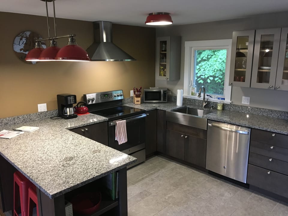Well-stocked kitchen completed remodeled in 2019.   