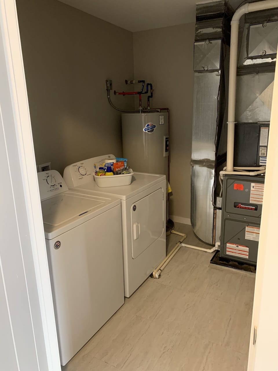 Laundry Room w/ Full size Washer and Dryer