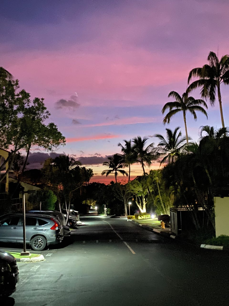 View looking west from our parking spot