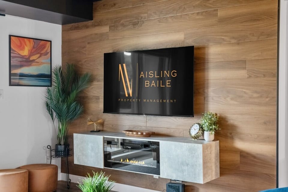 The whole suite was completely redone in June 2026; the living area now features a all new everything, including a 58` Smart TV with cable, electric fireplace, walkout access to the private, third-floor balcony and cozy seating options, including a queen