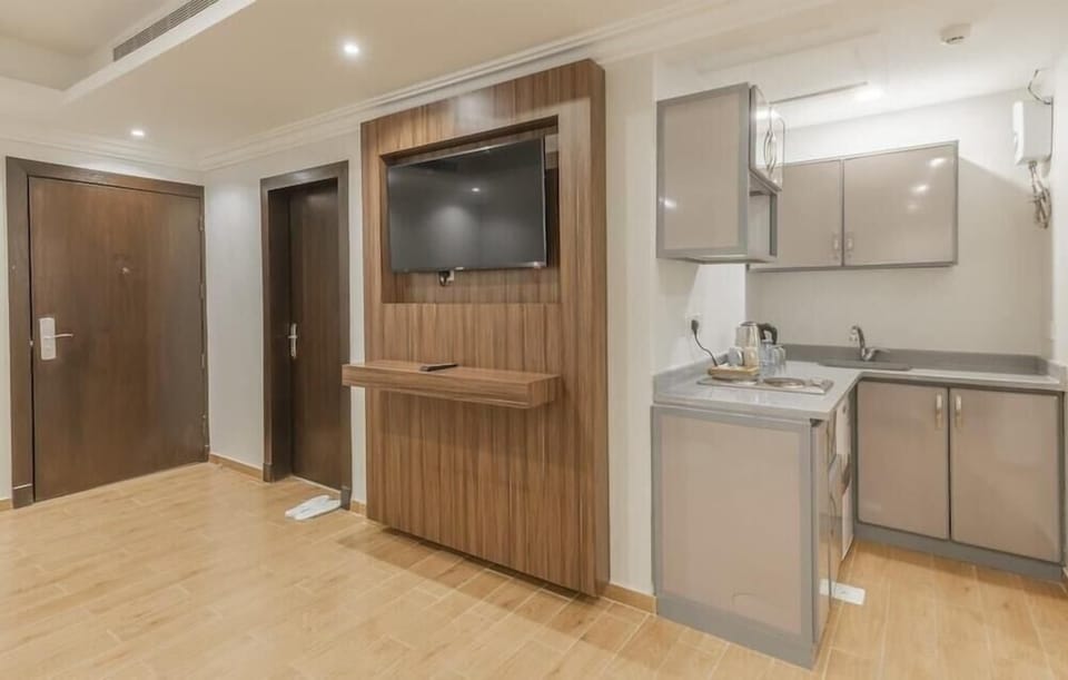 Fridge, electric kettle