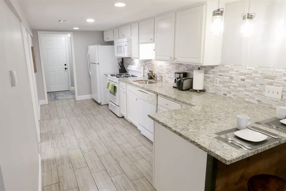 Full kitchen includes all essentials for whipping up a meal 