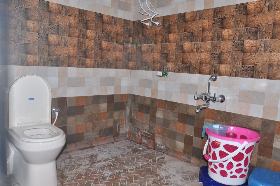 Shower, free toiletries, towels