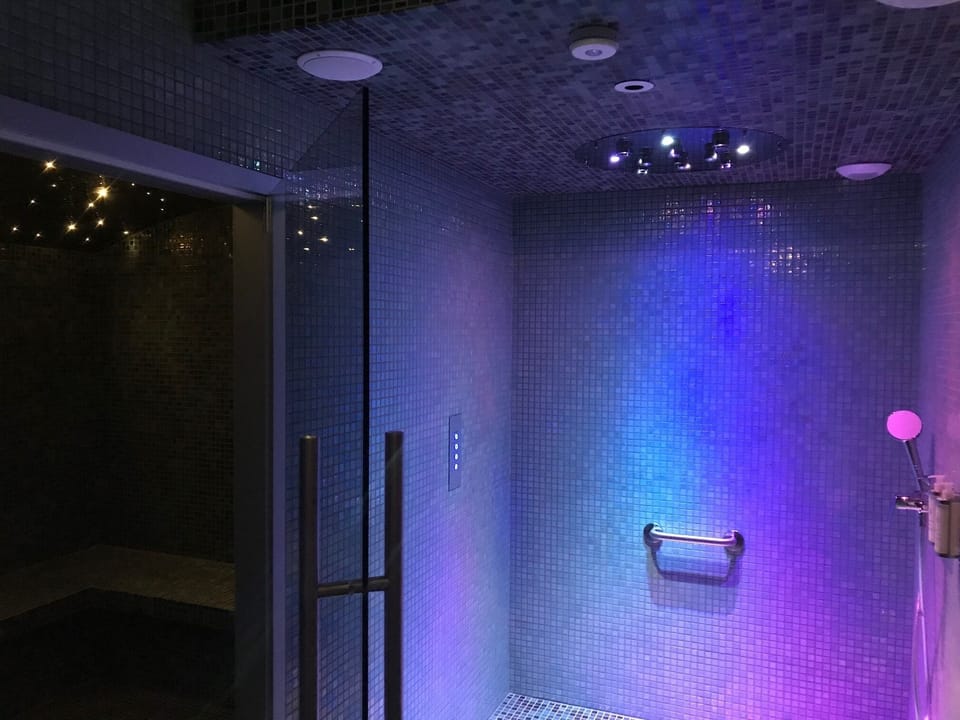Steam room, massages
