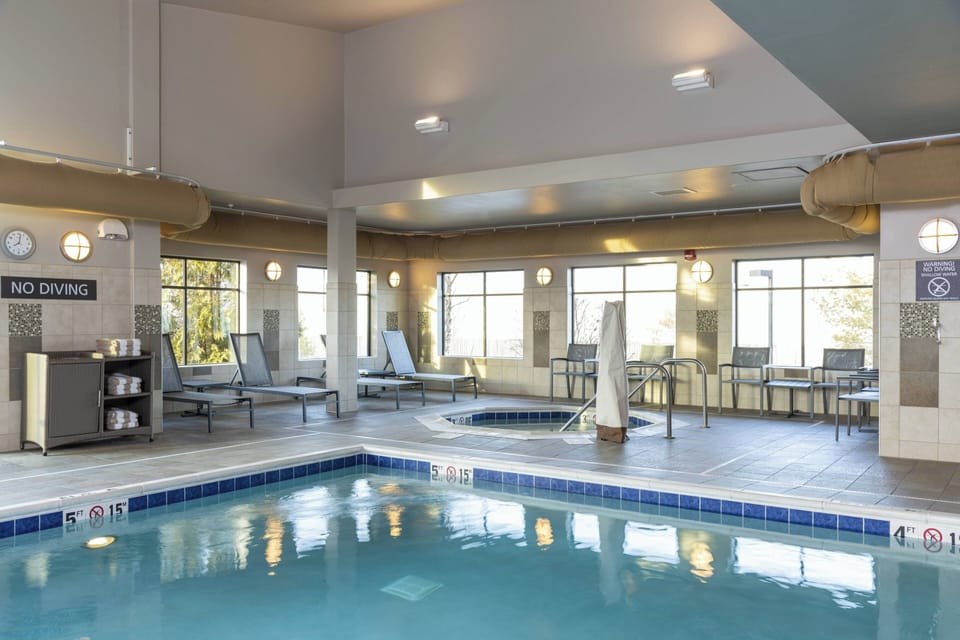 Indoor pool, open 6 AM to 11 PM, sun loungers