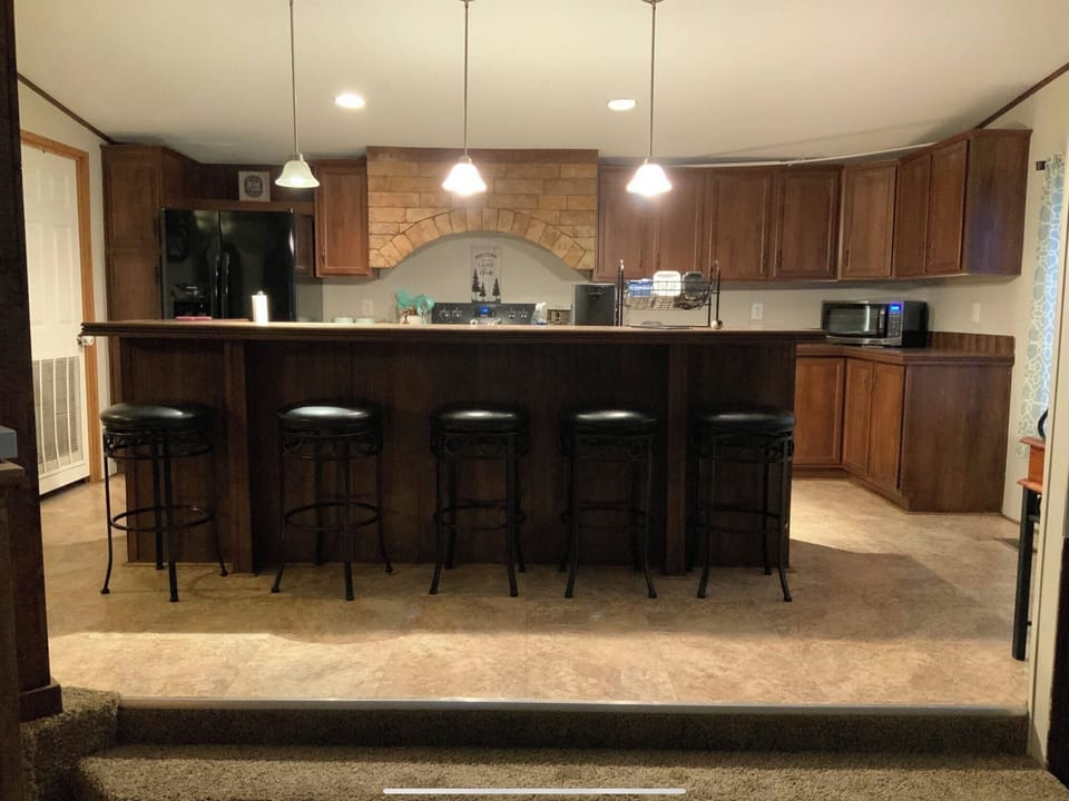 Kitchen, view from living room