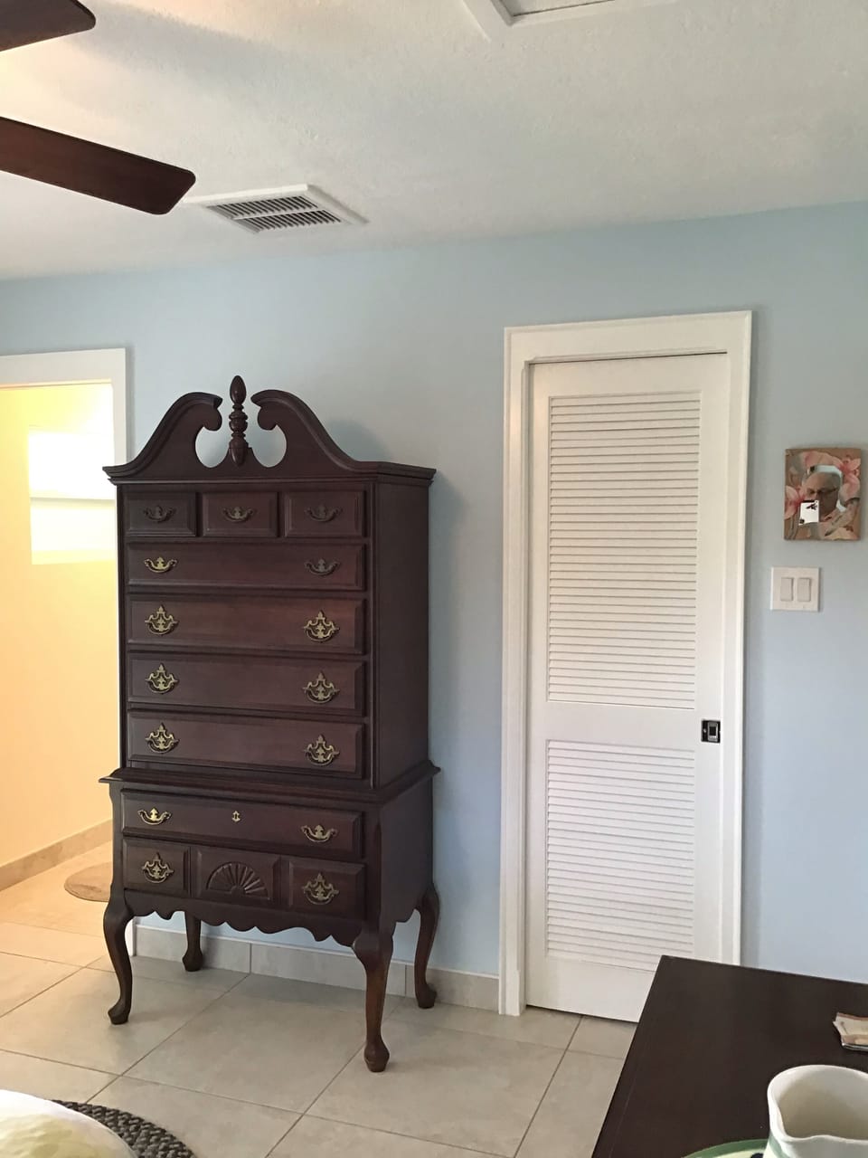 Guest bedroom. Bath on left;  walk in closet or right. 