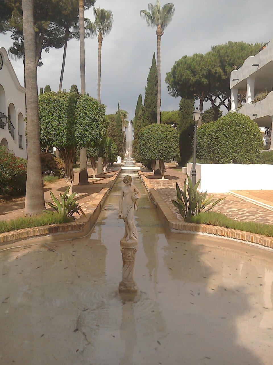 The lovely spacious gardens