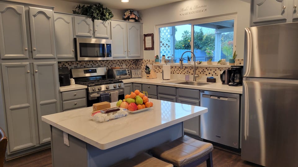Our kitchen has most of the things you need to make family meals