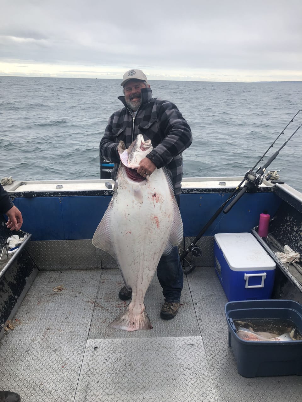 68 lb Halibut caught in summer of '19 on 9 miles from nearby Deep Creek Launch.