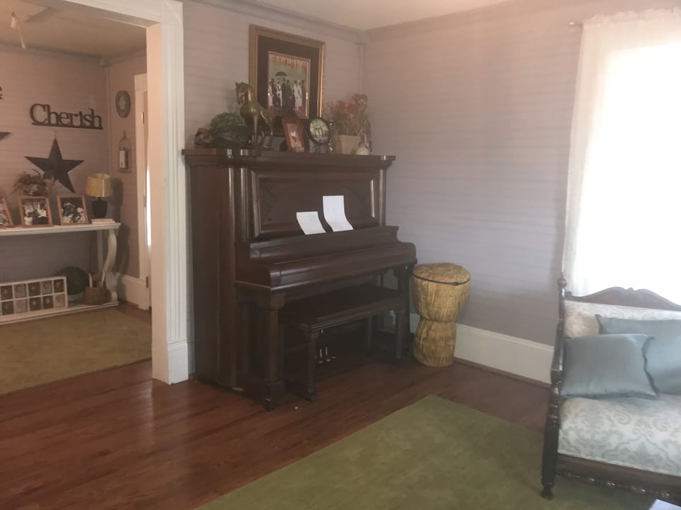 Piano available to play