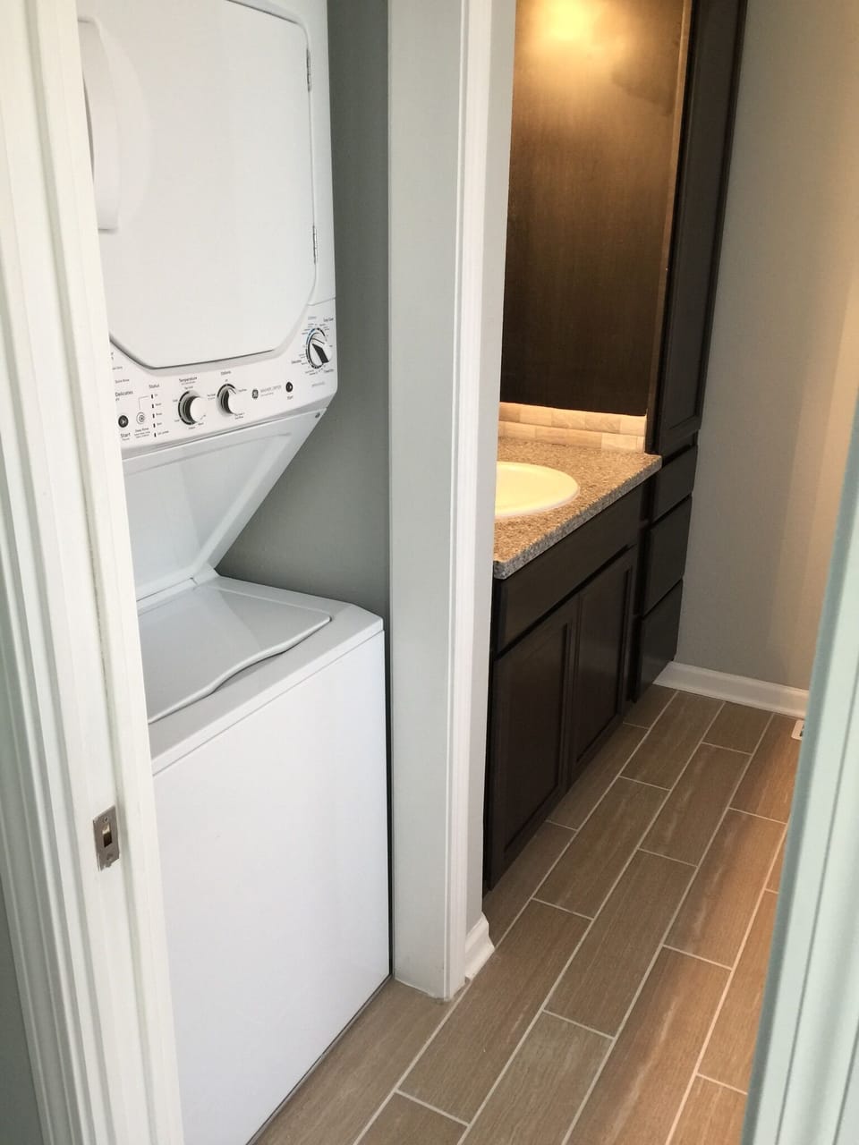 Washer and dryer on each floor!!  Both families can wash without worry or bother