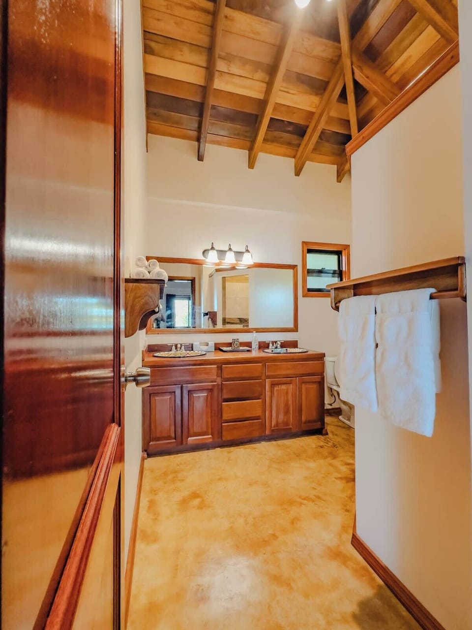 Wide view of Ensuite bathroom to King Bedroom