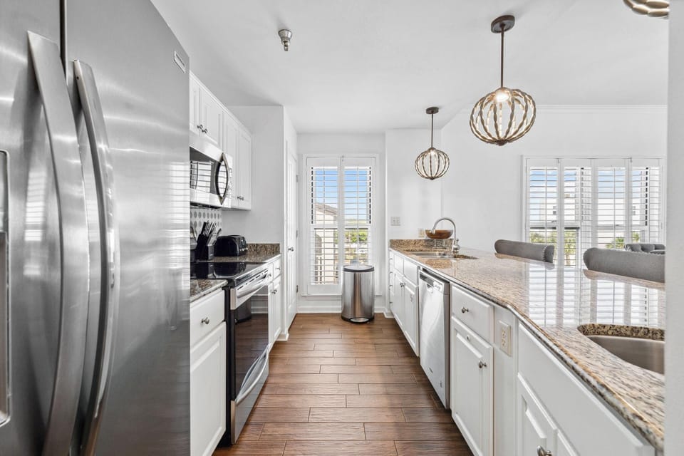 Large Galley style kitchen