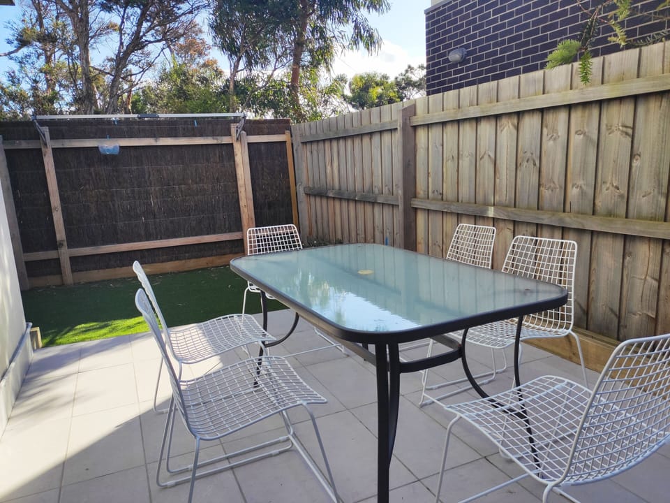 Outside alfresco area - off living room downstairs