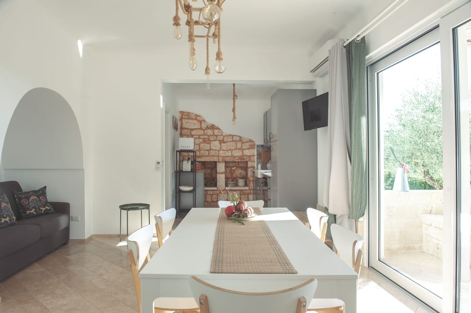 tavolo, cucina, divano