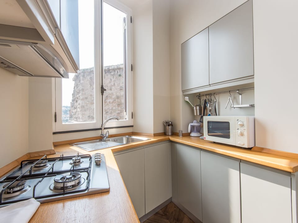 Apartment, 3 Bedrooms, Balcony, City View | Private kitchen | Full-size fridge, oven, stovetop, coffee/tea maker