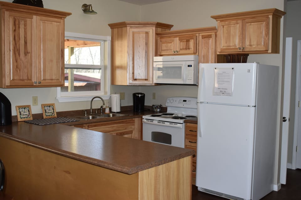 Fully stocked kitchen