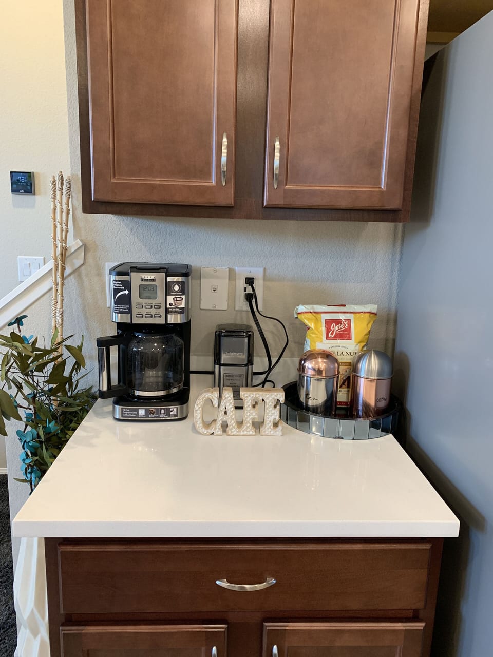 Coffee and tea station to start every day