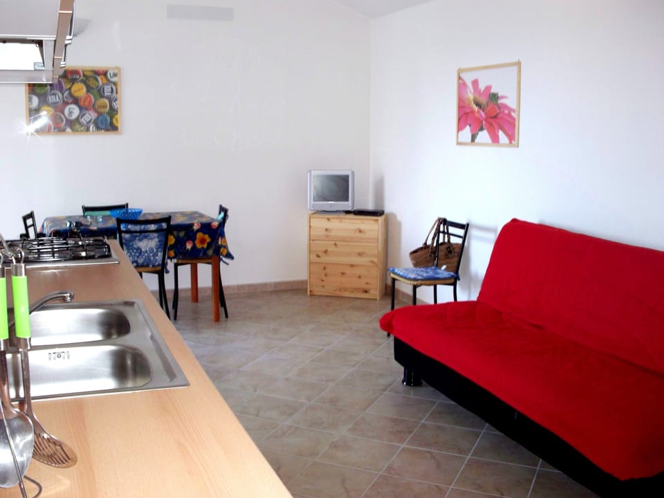 Classic Apartment, Kitchenette | Living area | LCD TV