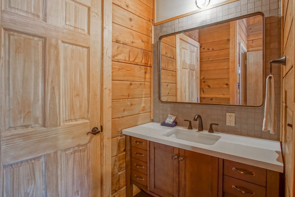 This is the bathroom on the top level.