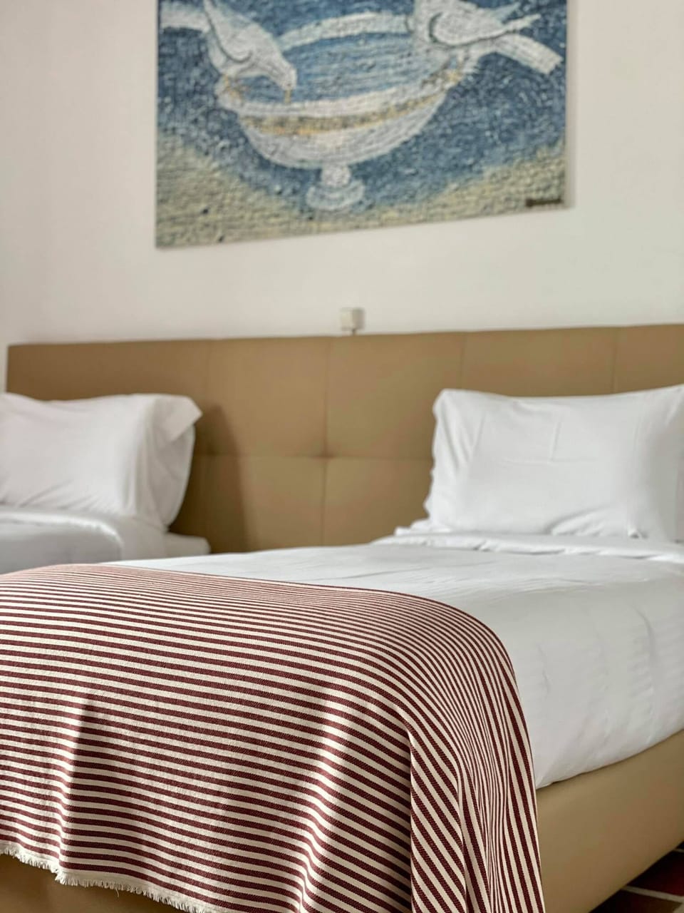 Premium bedding, memory foam beds, in-room safe, blackout drapes