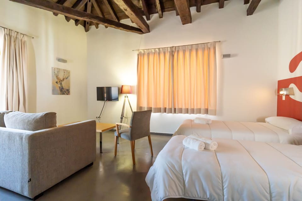Superior Double Room, 2 Twin Beds | Living area