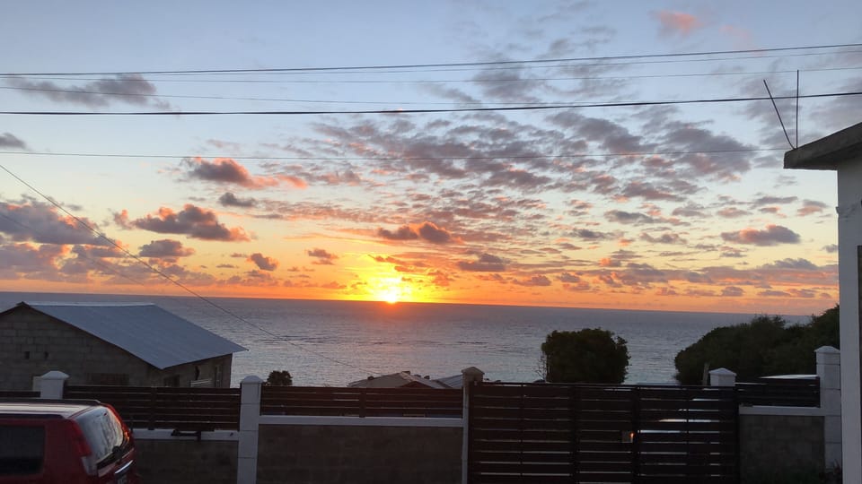 Sunrise over the atlantic ocean. Morning views