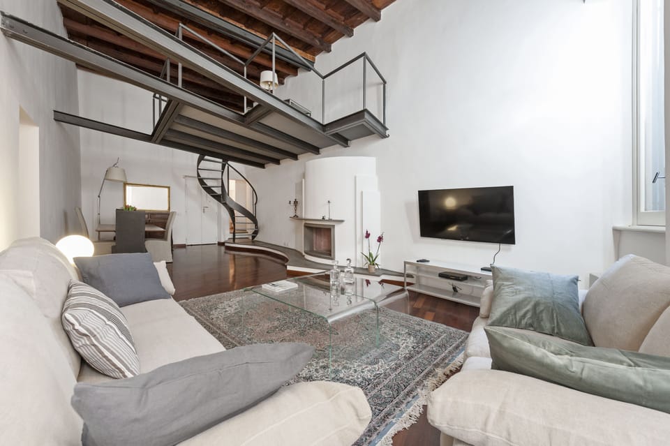 Apartment, 4 Bedrooms | Living area | Flat-screen TV