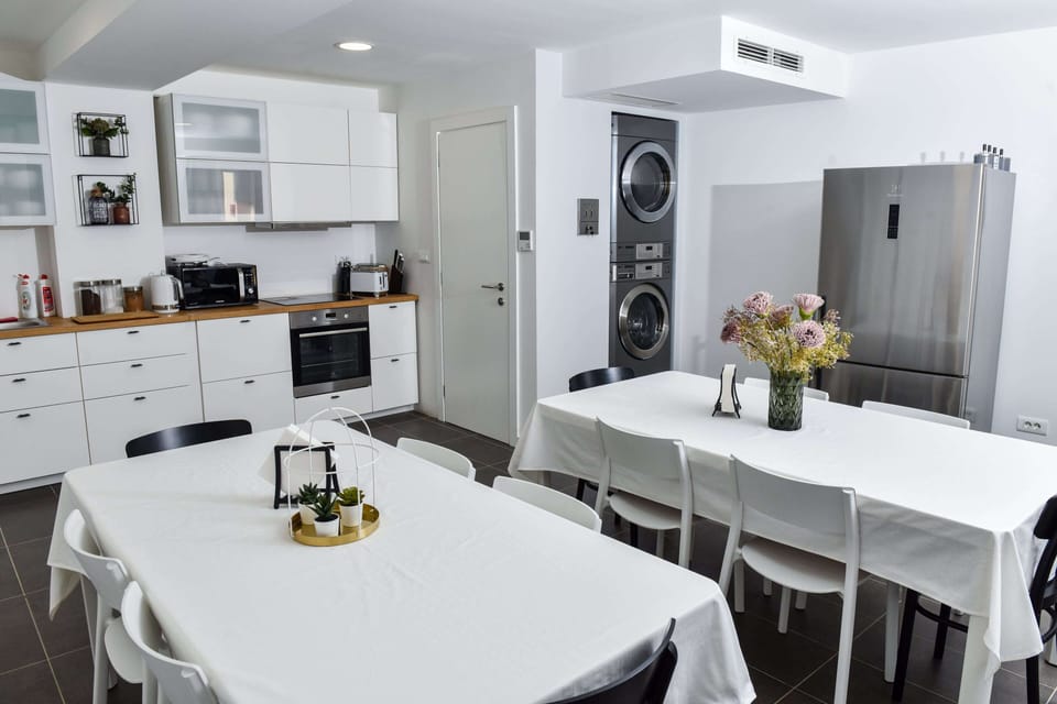 Shared fridge, microwave